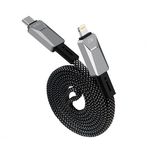 كابل وي وو Cyberlink مغناطيسي USB-C إلى Lightning بقوة 27 واط - 1 متر مضفر بالنايلون - وي وُو - Image 5