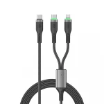 كابل شحن وي وو Wi-C072 100W USB-C إلى USB-C و Lightning بطول 1 متر - وي وُو