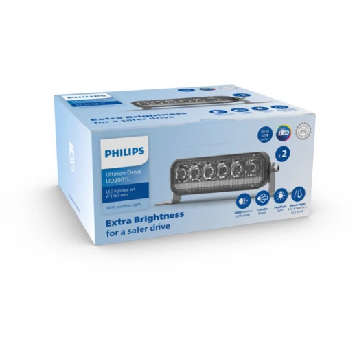 كشاف فيليبس UD2001LX2 LED بـ 2000 لومن، متوافق مع 12 فولت/24 فولت، مدى 270 متر، درجة حرارة اللون 6000 كلفن، مقاوم للماء IP67، ومقاومة للصدمات IK07 كشاف فيليبس UD2001LX2 LED بـ 2000 لومن، متوافق مع 12 فولت/24 فولت، مدى 270 متر، درجة حرارة اللون 6000 كلفن، مقاوم للماء IP67، ومقاومة للصدمات IK07