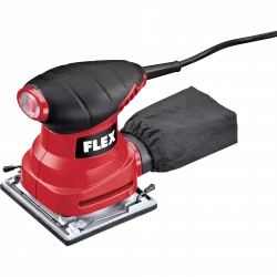 FLEX MS 713 Orbital Sanding Machine 220W Power Consumption 120W Output 14000 OPM for Sandpaper 115x105mm with Velcro/Clamp Attachment, Weighs 1.2 kg