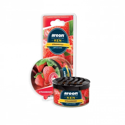 AREON Ken Strawberry Home Air Freshener, Long Lasting Fragrance, 1 Piece AREON Ken Strawberry Home Air Freshener, Long Lasting Fragrance, 1 Piece