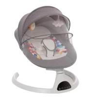 Baby Delight Remote Control Baby Swing Chair with Bluetooth Connectivity, Multiple Speed Settings, Preloaded Music, and Washable Fabric for Newborns to 12 Months Old