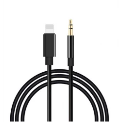 كيبل صوت RUNHANG USB C إلى 3.5 ملم عالي الدقة رمادي 1 متر لأجهزة ايفون و اندرويد