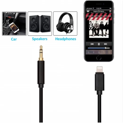 كيبل صوت RUNHANG USB C إلى 3.5 ملم عالي الدقة رمادي 1 متر لأجهزة ايفون و اندرويد - رانهانج - Image 2