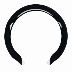 غطاء عجلة قيادة من الشامواه بتصميم مسطح أسود