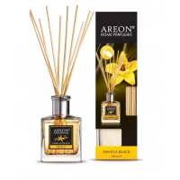 أعواد معطر جو أريون برائحة الفانيليا السوداء 150 مل، معطر جو يدوم طويلاً للمنزل والمكتب