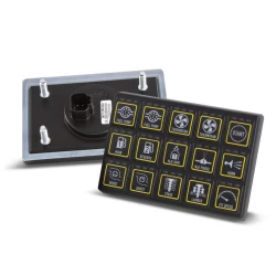 HALTEC CAN Keypad 15 Button Industrial Control Panel Rugged Design with Durable Buttons for Harsh Environments IP67 Rated Waterproof Dustproof Easy Integration