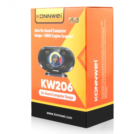 جهاز كونوي KW206 OBD2 مقياس كمبيوتر السيارة أداة تشخيص 3.5 بوصة شاشة LCD جهاز كونوي KW206 OBD2 مقياس كمبيوتر السيارة أداة تشخيص 3.5 بوصة شاشة LCD