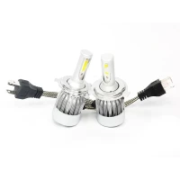 C6 LED Headlight Bulbs 2 Piece Set Super Bright White 6000K for Cars Trucks SUVs and More Easy Installation High Quality Lighting Solution 12V Compatible