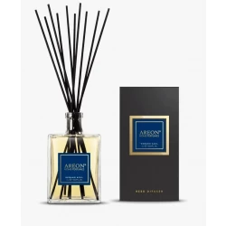 أعواد معطر جو للمنزل أريون فيرانو أزول، سعة 1 لتر: رائحة منعشة وأنيقة بنفحات الليمون والبرغموت والجلد والباتشولي، تجلب أشعة الشمس الصيفية ونضارة البحر.