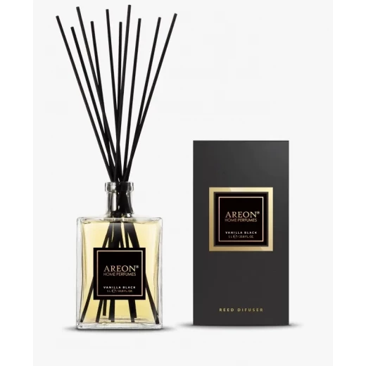 أعواد معطر جو أريون فانيلا بلاك للمنزل 1 لتر، عطر يدوم طويلاً أعواد معطر جو أريون فانيلا بلاك للمنزل 1 لتر، عطر يدوم طويلاً