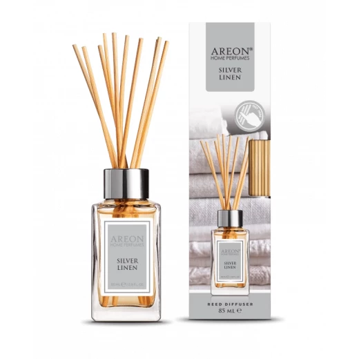 معطر جو اريون برائحة سيلفر لينين 85 مل مع أعواد معطر جو اريون برائحة سيلفر لينين 85 مل مع أعواد