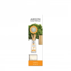 أعواد معطر جو أريون برائحة الفانيليا 85 مل، معطر يدوم طويلاً للمنزل والمكتب، عبوة مثالية لغرف المعيشة وغرف النوم وأماكن العمل المختلفة