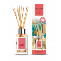 أعواد معطر جو أريون 85 مل برائحة باقة الربيع للمنزل والمكتب عبوة 2 توفر رائحة تدوم طويلاً لأي غرفة، استمتع بهواء نقي ومنعش في كل مكان