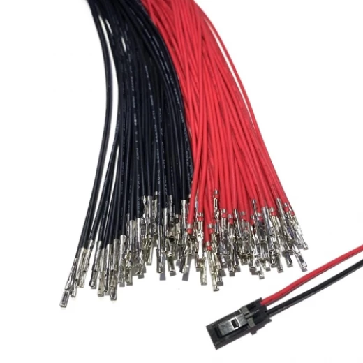 مجموعة أسلاك موصل TJC8 MX2.54 إلكترونية 24AWG أسود وأحمر 100 قطعة مجموعة أسلاك موصل TJC8 MX2.54 إلكترونية 24AWG أسود وأحمر 100 قطعة