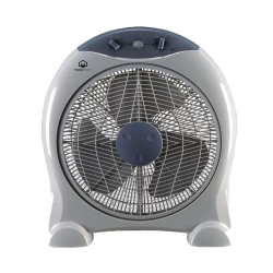 مروحة صندوق HFB1604 بتصميم أنيق مع 3 إعدادات للسرعة ومؤقت لمدة ساعة واحدة. تمنحك هذه المروحة تبريدًا فعالًا باللون الأسود مع كفالة لمدة سنة.