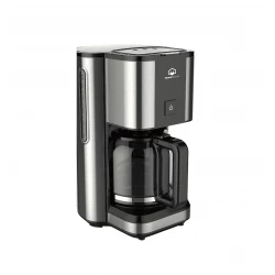 HK509 Coffee Maker Black 1.2 Liter 10 12 Cup with Permanent Filter