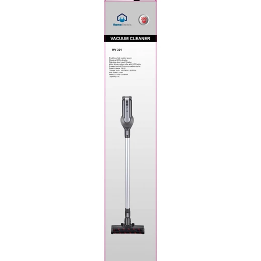 HV301 Cordless Vacuum Cleaner 300W High Suction Power LED Indicator 0.6L Capacity 3 Speed Settings - Home electric - Image 2