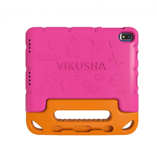 VIKUSHA Kid's Tablet V N7 8" Android 13 64GB | Educational Games, Galaxy Park 50 JD Card, Sponge Protective Cover, Screen Protector Aged 3 to 12, Pink - Vikusha - Image 3