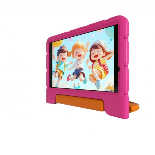 VIKUSHA Kid's Tablet V N7 8" Android 13 64GB | Educational Games, Galaxy Park 50 JD Card, Sponge Protective Cover, Screen Protector Aged 3 to 12, Pink - Vikusha - Image 5
