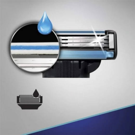 شفرات حلاقة جيليت ماك 3 للرجال عبوات 4 قطع لتجربة حلاقة ناعمة ودقيقة - جيليت - Image 3