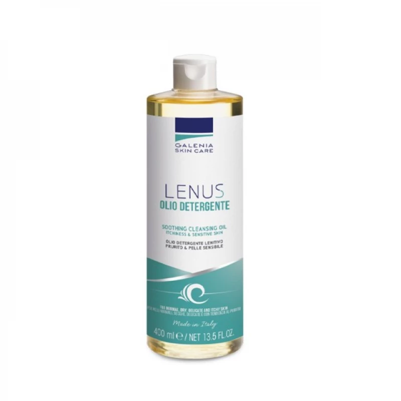 Galenia Skin Care Lenus Olio Detergente 400ml Soothing Cleansing Oil for Dry, Itchy Skin - Galenia Skin Care