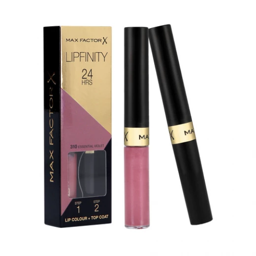 Max Factor Lipfinity Long Lasting Lipstick 2in1 310 Essential Violet 2.3ml+1.9g Max Factor Lipfinity Long Lasting Lipstick 2in1 310 Essential Violet 2.3ml+1.9g