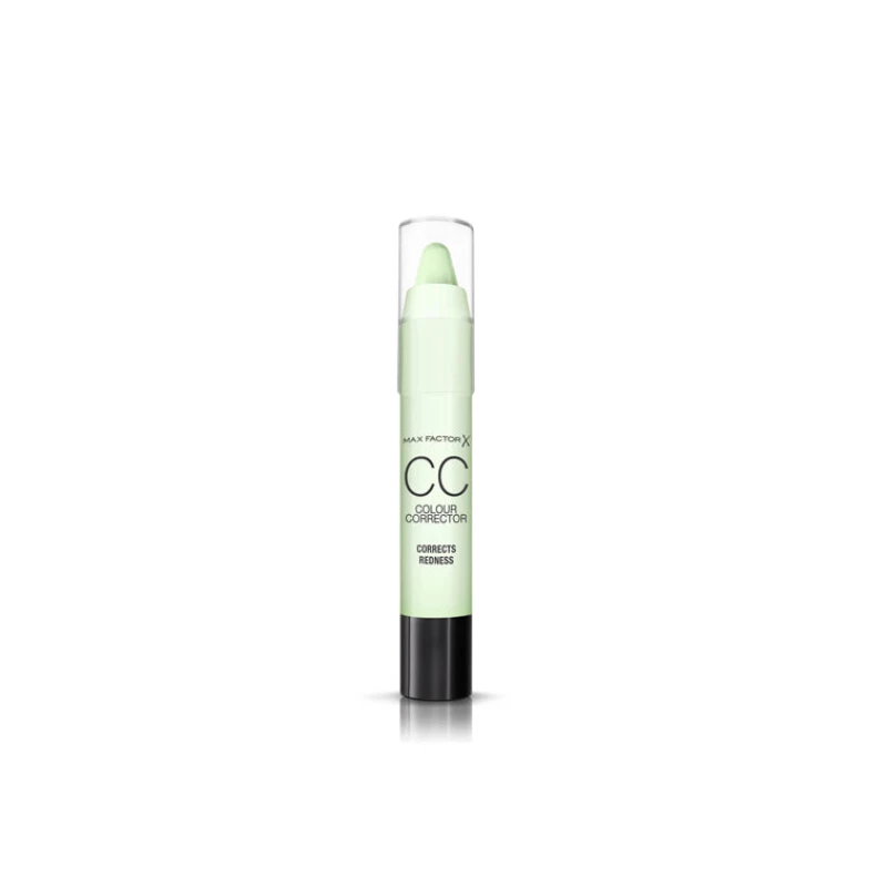 ماكس فاكتور Colour Corrector Stick باللون الأخضر – خافي عيوب مصحح للون البشرة، يساعد على تقليل الاحمرار وتوحيد لون البشرة، عود واحد