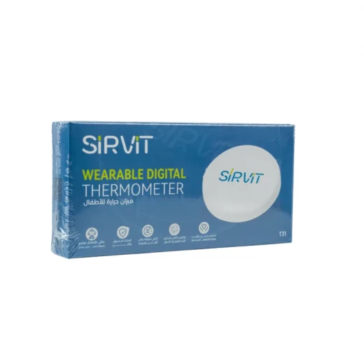 Sirvit Wearable Digital Thermometer, Continuous Temperature Monitoring for Babies and Children