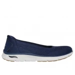 Skechers Arch Fit Sunny Zen Walk Women's Navy Slip On Sneakers 38 - Skechers