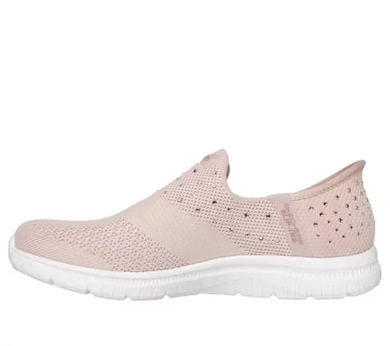 Skechers Women's Slip Ins Virtue Starlight Champagne Rhinestone Embellished 37 - Skechers - Image 5