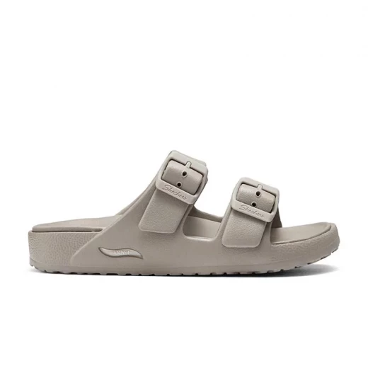 Skechers Women's Arch Fit Cali Breeze 2.0 Slide Sandals Beige Size 40 with Adjustable Buckle Straps and Luxe Foam Cushioned Footbed for Ultimate Summertime Comfort and Support - Skechers - Image 2