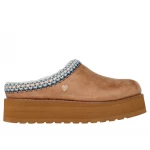 Skechers BOBS Keepsakes Hi Rise Clog Slipper Brown Vegan Suede 39.5 - Skechers