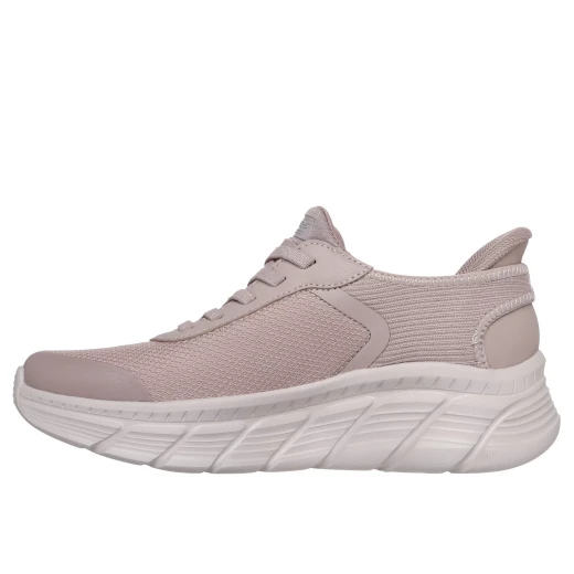 حذاء رياضي نسائي من سكيتشرز BOBS Sport B Flex Hi أسود اللون بتصميم عصري وكاجوال، يتميز بجزء علوي من نسيج محبوك بتقنية هندسية، ونعل داخلي مريح من إسفنج ميموري فوم، متوفر بمقاس 39 - سكيتشرز - Image 4