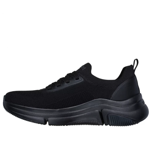 Skechers BOBS Sport Sparrow Flex Athletic Shoes for Men, Black Engineered Knit Upper with Fixed Stretch Laces, Cushioned Memory Foam Insole, Size 45 for Comfortable Everyday Wear - Skechers - Image 4