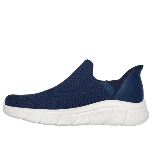Skechers Men's BOBS Sport B Flex Slip-ins Navy Laceless Sneakers with Memory Foam Insole 46 Twin Gore Panels Engineered Mesh Upper Comfortable Activewear Shoes - Skechers - Image 4