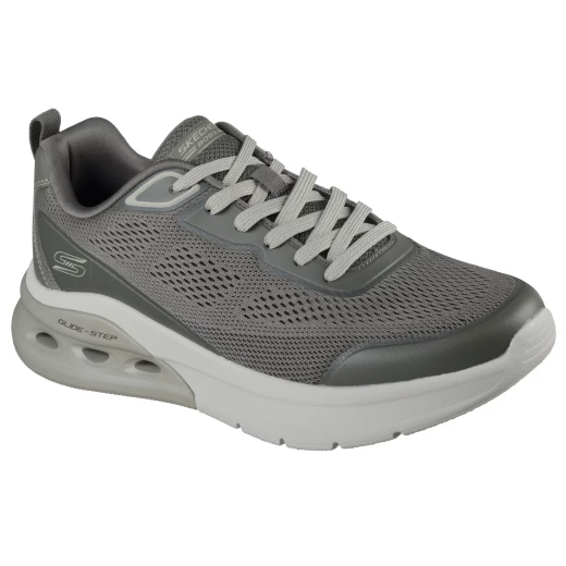 Skechers Men's BOBS Sport Arc Waves 2.0 Olive Green Athletic Sneakers with Memory Foam Insole and Glide-Step Midsole, Size 40 - Skechers - Image 3