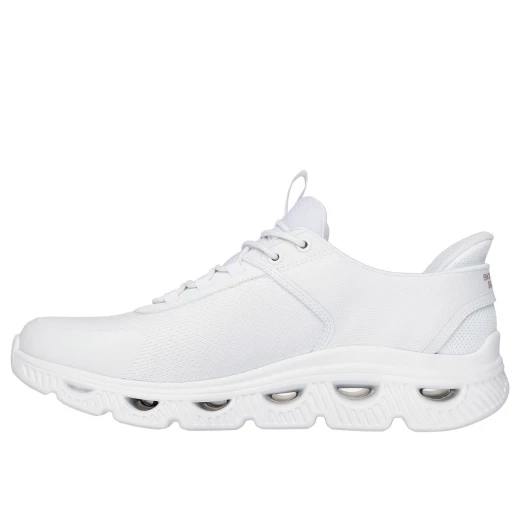 حذاء سكيتشرز بي أو بي إس أرك ويفز للرجال سهل الارتداء بنعل أوسط جلايد ستب مقاس 45 أبيض شبكة علوية مسامية للراحة والدعم اليومي - سكيتشرز - Image 5