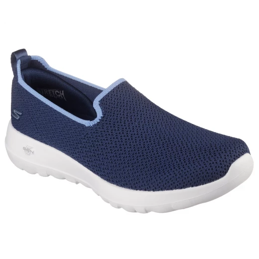 Skechers Women's GO WALK Joy Joselin Navy Blue Laceless Vegan Walking Shoes with Stretch Fit Breathable Knit Upper, Air Cooled Goga Mat Insole, and 5GEN Cushioned Midsole Size 41 - Skechers - Image 3