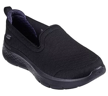 حذاء المشي سكيتشرز جو ووك فليكس نسائي أسود مقاس 38 أوروبي بتصميم مريح مع تقنية Air Cooled Memory Foam ونعل Ultra GO خفيف الوزن للمشي المريح طوال اليوم 124825 BBK - سكيتشرز - Image 9