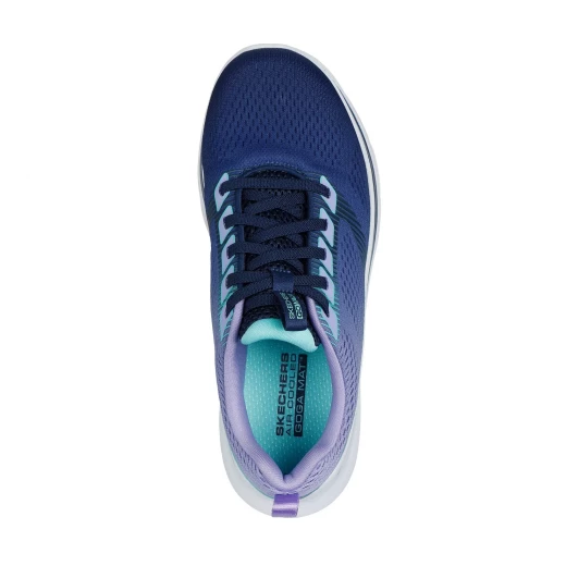 Skechers Women's Go Walk 7 Hailey Walking Shoes Navy Mint Size 37.5 Featuring Air Cooled Goga Mat Insole Ultra Go Cushioning Hyper Pillar Technology for Support - Skechers - Image 5