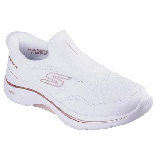 Skechers Women's Go Walk Arch Fit 2.0 Tatum Hands Free Slip-ins Slipon Comfort Shoes White Size 39 Features Arch Fit Insole and Ultra Go Cushioning - Skechers - Image 3