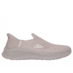 Skechers Women's Go Walk Now Athletic Slip Resistant Work Shoes 39 Taupe Featuring Air Cooled Memory Foam Insole and Synthetic Knit Upper with Fixed Stretch Laces - Skechers