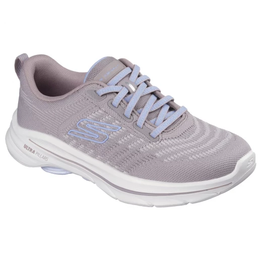 Skechers Women's GO WALK 8 Taupe Walking Shoes with Air Cooled Goga Mat Insole and Ultra Go Midsole, Size 37 Skechers Women's GO WALK 8 Taupe Walking Shoes with Air Cooled Goga Mat Insole and Ultra Go Midsole, Size 37