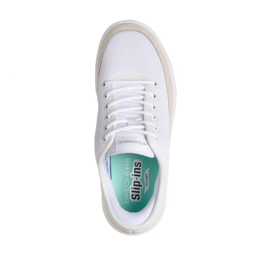 Skechers Women's Slip-ins Go Walk Commuter Kaylin Athletic Walking Shoes White Featuring Hands Free Slip ins Technology With Adjustable Laces and Arch Fit Insole Size 39 - Skechers - Image 4