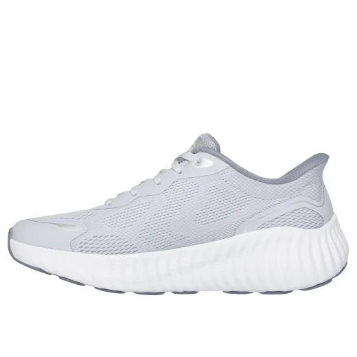 حذاء جري Skechers Go Run Now للنساء، تصميم سهل الارتداء، مقاس 37، رمادي، شبكة هوائية مبردة، نعل داخلي Skechers Air-Cooled Goga Mat لتجربة مريحة وأداء عالي - سكيتشرز - Image 4