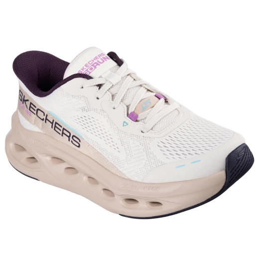 Skechers Women's Max Cushioning Glide Step Athletic Shoes with Slip Ins Technology Natural Color Size 39 - Skechers - Image 3