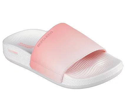 Skechers Women's Hyper Slide Sandals in Pink, Size 40, Featuring Goodyear Performance Outsole and Hyper Burst Midsole for Ultra Lightweight Comfort, Model 140458-CRL - Skechers - Image 3