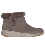 Skechers On The Go Stellar Cozy Step Women's Winter Boots Taupe Size 40 Waterproof Faux Fur Lined Comfortable Air Cooled Goga Mat Cushioning Flexible Outsole - Skechers