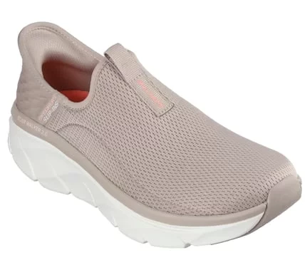 Skechers Women's Slip Ins D'Lux Walker 2.0 Taupe Mesh Walking Shoes Size 40 - Skechers - Image 3